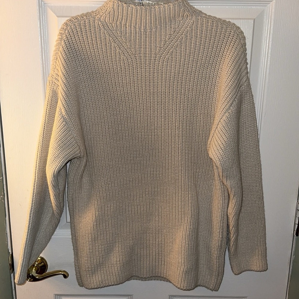 Zara Men's Turtleneck Sweater in Beige